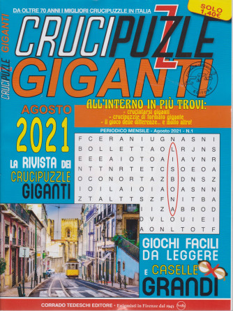Crucipuzzle giganti - n. 1 - mensile - 3/8/2021