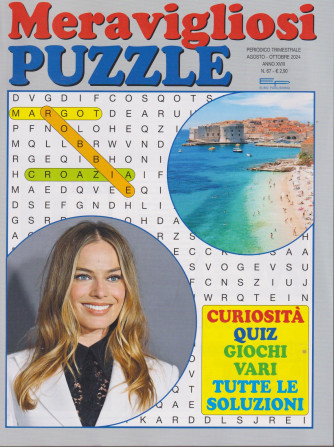 Meravigliosi puzzle - n. 67 - trimestrale -agosto - ottobre   2024