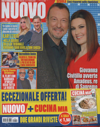 Settimanale Nuovo + Cucina mia - n. 4  - 1 febbraio  2023 - 2 riviste