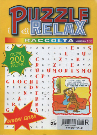 Raccolta I puzzle di Relax - n.100 - bimestrale - oltre 200 pagine