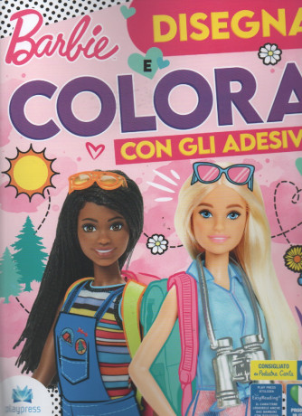 Barbie disegna e colora con gli adesivi - n. 14 - maggio - giugno  2023- bimestrale