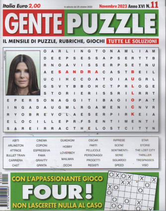 Gente puzzle - n. 11- novembre    2023 - mensile - 100 pagine