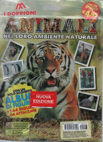 Album di figurine Animali nel loro ambiente naturale - n. 43 - bimestrale - febbraio 2024 + 144 figurine da attaccare