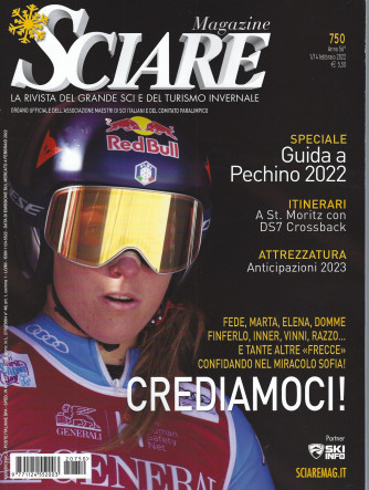Sciare magazine - n. 750 -1/14 febbraio 2022    - quindicinale