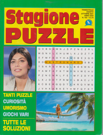 Stagione Puzzle - n. 103 - trimestrale -agosto - ottobre 2021