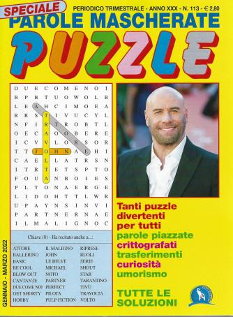 Speciale Parole Mascherate puzzle - n. 113 - trimestrale -gennaio - marzo 2022
