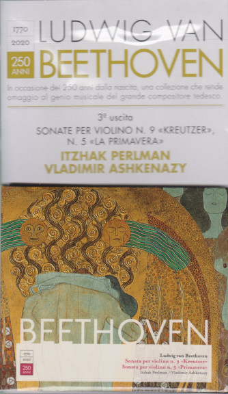 CD Ludwig Van Beethoven  - terza uscita - Sonate per violino n. 9 Kreutzer, n. 5 la primavera - Itzhak Perlman - Vladimir Ashkenazy - settimanale - 29 dicembre 2020   anale