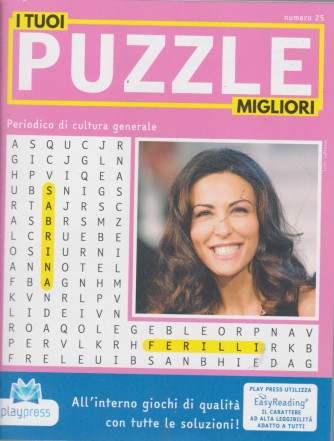 I tuoi puzzle migliori -Sabrina Ferilli -  n. 25 -7/4/2021 - bimestrale