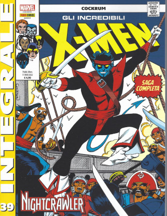 Marvel Integrale  - Gli incredibili X-Men - n.39  - Nightcrawler -   mensile - 17 marzo 2022