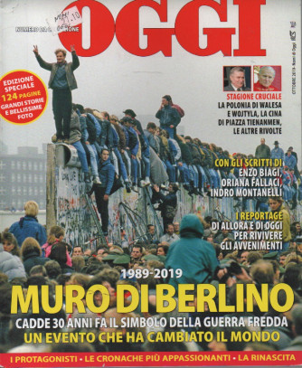 Oggi - 1989-2019 Muro di Berlino   -ottobre 2023