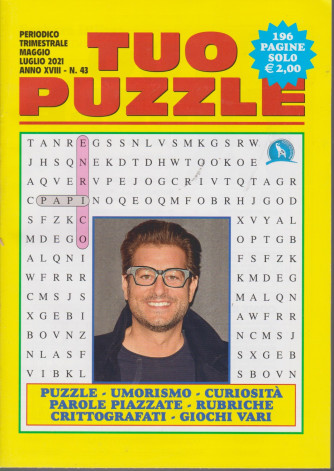 Tuo Puzzle - n. 43 - Enrico Papi - trimestrale - maggio - luglio  - 196 pagine