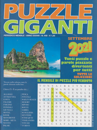 Puzzle Giganti - n. 449 - mensile -settembre  2021