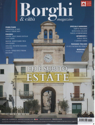 Borghi & città magazine - n. 81 - maggio - giugno   2023-mensile -  italiano - inglese - rivista  bilingue