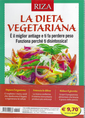 Curarsi mangiando - La dieta vegetariana- n. 159 -novembre 2021 -