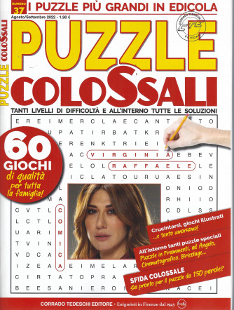 Puzzle colossali - n. 37 -agosto - settembre  2022  - bimestrale