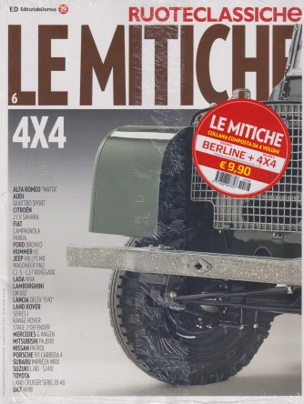 Ruoteclassiche - Le Mitiche 4x4 + Le mitiche  berline - n.108-  luglio 2019 - 2 riviste