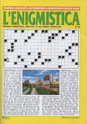 L'enigmistica - n. 138 - bimestrale - marzo - aprile 2023