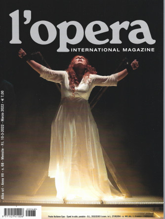 L'opera international magazine - n. 68- mensile  - marzo  2022