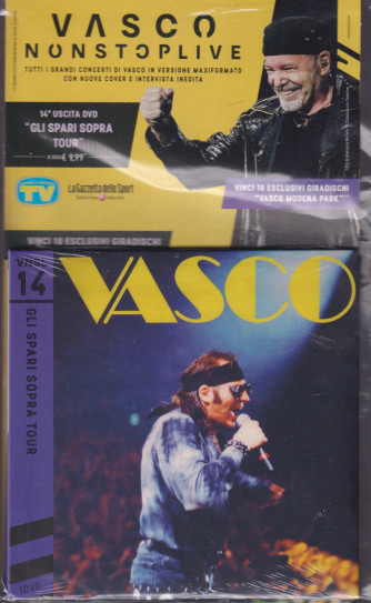 Grandi Raccolte Musicali n. 14  -Vasco nonstoplive - Gli spari sopra tour - quattordicesima uscita  -doppio cd - settembre 2021 -
