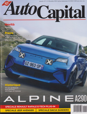 Auto Capital - Uscita n.12 -5 Dicembre  2024 - Mensile