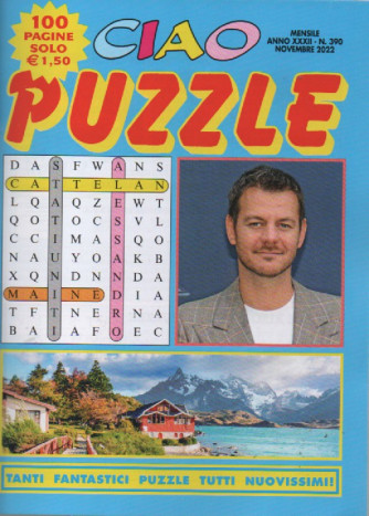 Ciao puzzle - n. 390 - mensile - novembre 2022 - 100 pagine