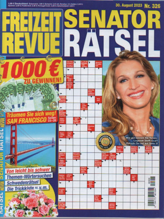 Freizeit Revue - Senator Ratsel - n.326 - 30 august 2023 - in lingua tedesca