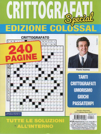 Crittografati Special edizione colossal - n. 14  - bimestrale -  febbraio - marzo  2023 - 240 pagine