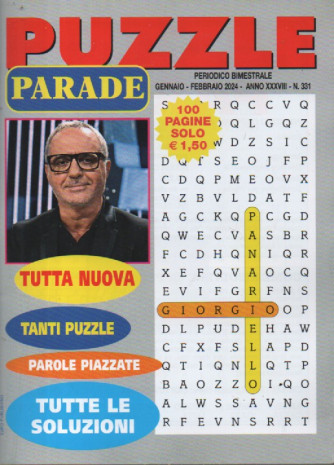 Puzzle Parade - n. 331 - bimestrale -gennaio - febbraio 2024 - 100 pagine