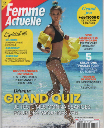 FEMME ACTUELLE - n. 2080  du 3 au 9 aout 2024 - in lingua francese