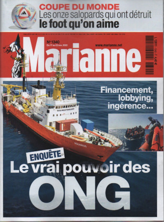 Marianne - n. 1340 - du 17 au 23 novembre  2022 - in lingua francese