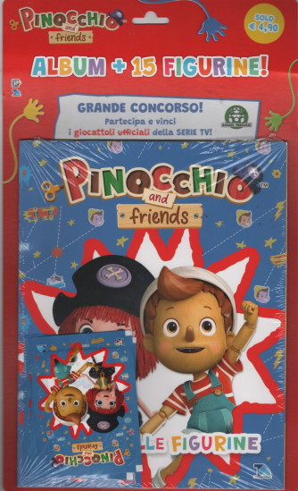 Album + 15 figurine Pinocchio and friends by Rainbow