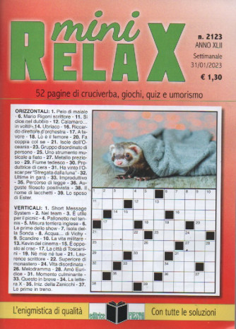 Mini Relax - n. 2123 - settimanale -31/1/2023