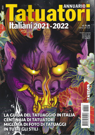 Annuario Tatuatori italiani 2021-2022 - n. 14 - semestrale - novembre 2021