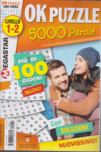 Ok Puzzle 5000 Parole - n. 4 -Livello 1-2 - gennaio - febbraio 2020 - bimestrale