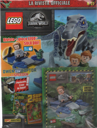 Lego Jurassic World - 35°Uscita - 2 ottobre  2023-bimestrale - rivista + gioco Lego