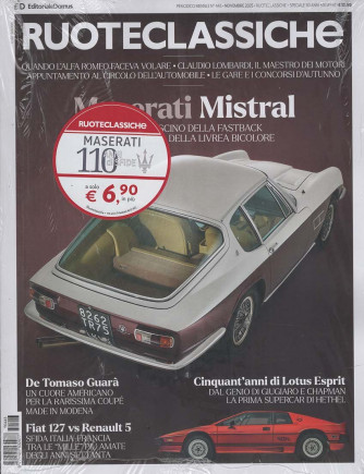 Ruoteclassiche + Maserati: 110 anni di sfide - Uscita n.443 - 6 Novembre 2025 - Mensile