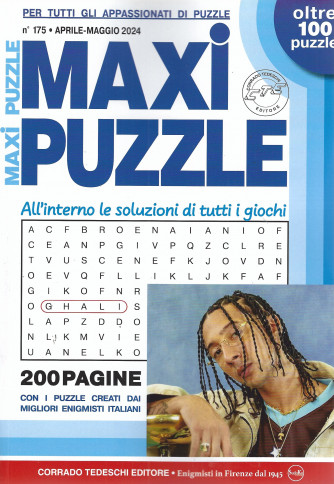 Maxi puzzle - n. 175 -aprile - maggio - trimestrale - oltre 100 puzzle - 200 pagine