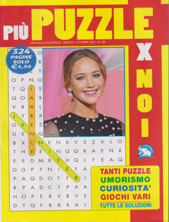Più puzzle x noi - n. 106- agosto - ottobre    2024- 324 pagine