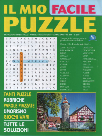 Il mio facile puzzle - n. 144 - bimestrale - aprile - maggio  2023