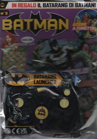 Batman Magazine - 5°Uscita - 25 settembre   2023-bimestrale -  in regalo il batarang di Batman!