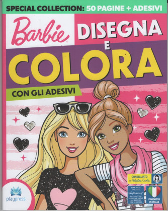 Barbie disegna e colora con gli adesivi - n. 19 - Marzo 2024- bimestrale