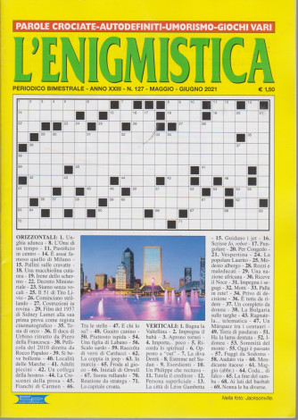 L'enigmistica - n. 127- bimestrale - maggio - giugno  2021
