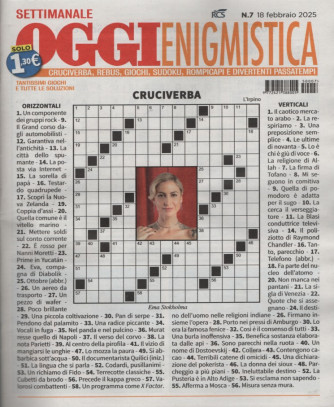 Settimanale Oggi Enigmistica - Uscita n.7 - 11 Febbraio 2025  - Settimanale