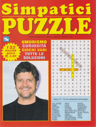 Simpatici puzzle - n. 58- trimestrale - maggio - luglio  2024 - 132 pagine