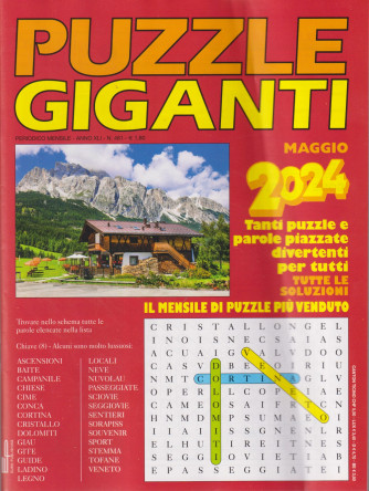 Puzzle giganti - n. 481 - mensile - maggio  2024