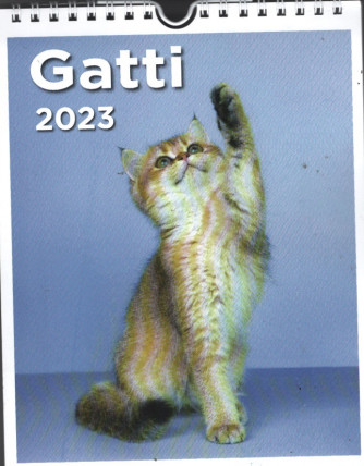 Calendario 2023 da tavolo e parete "Gatti" - cm. 16.5 x 21 c/spirale
