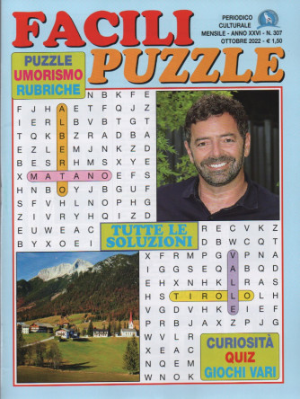 Facili puzzle - n. 307 - mensile  - ottobre 2022