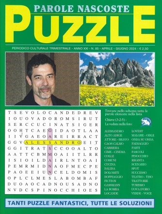 Parole nascoste puzzle - n. 85 - trimestrale - aprile - giugno   2024