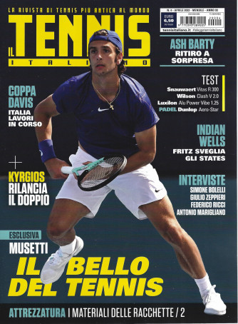 Il tennis italiano - n. 4 -aprile 2022 - mensile