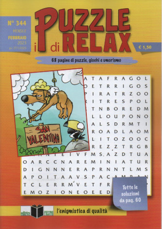 I puzzle di Relax - n. 344 - mensile -febbraio  2023